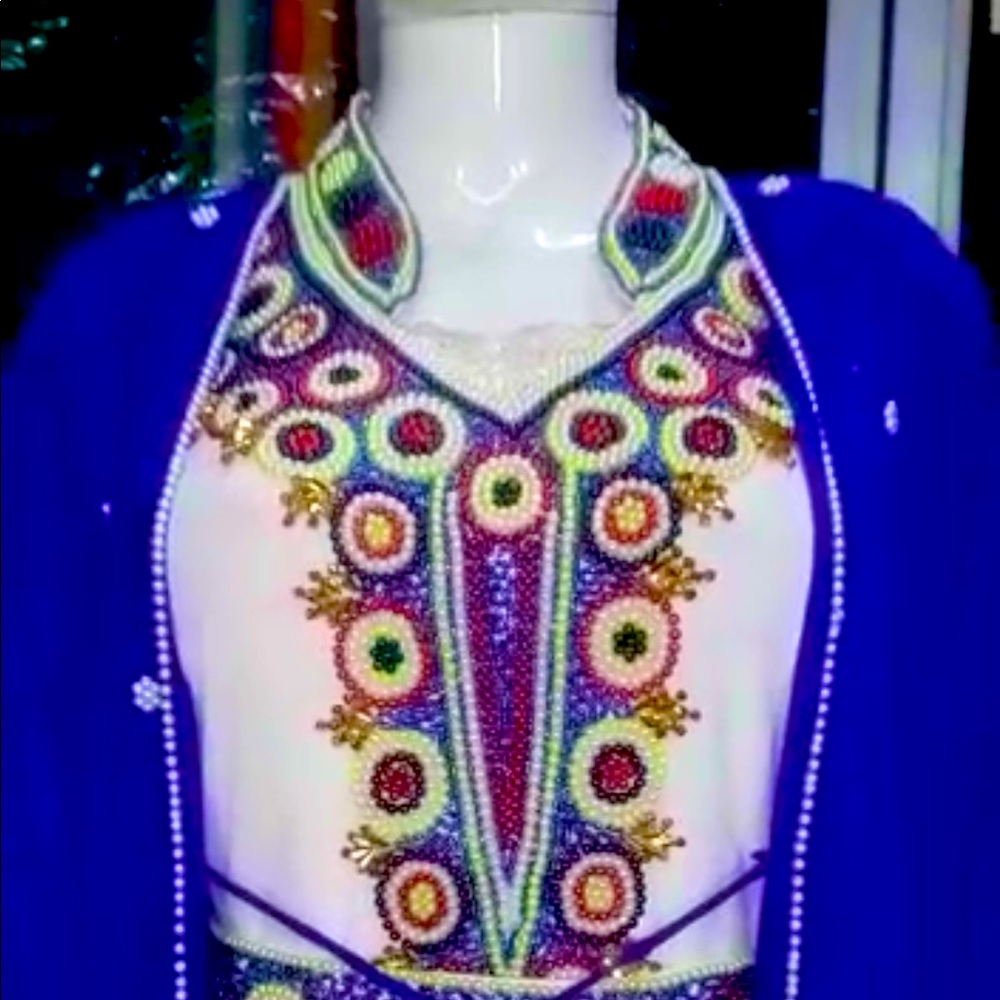 Majestic Sapphire Blue Dress W/ Custom Linings